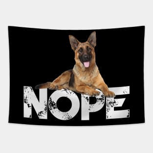 Nope Lazy German Shepherd Dog Lover Tapestry