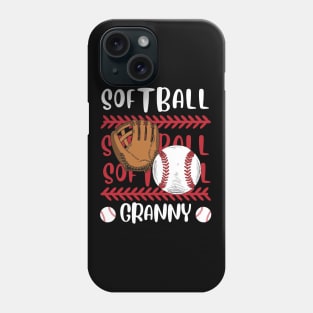 My Favorite Softball Player Calls Me Granny Gift for Softball Grandma Grandmother Phone Case