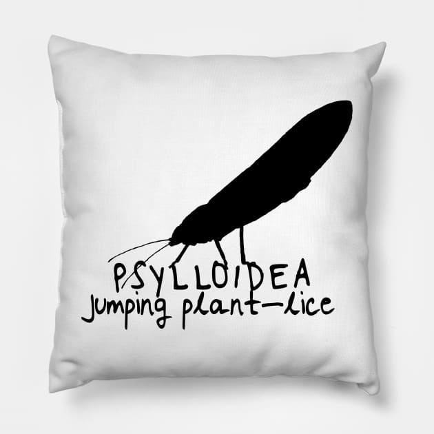 Psyllid jumping plant-lice Pillow by direndonm