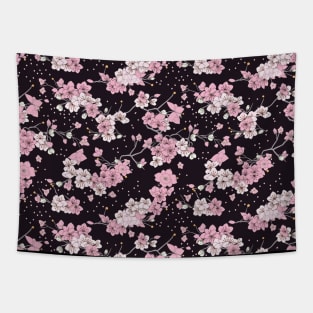 Sakura Japanese Cherry Tree Flower Blossom Pattern V8 Tapestry