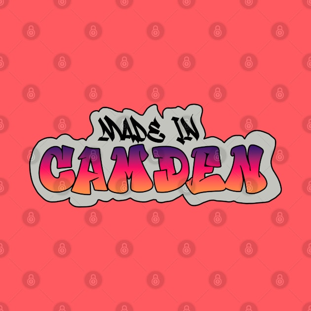 Made in Camden I Garffiti I Neon Colors I Red by EverYouNique