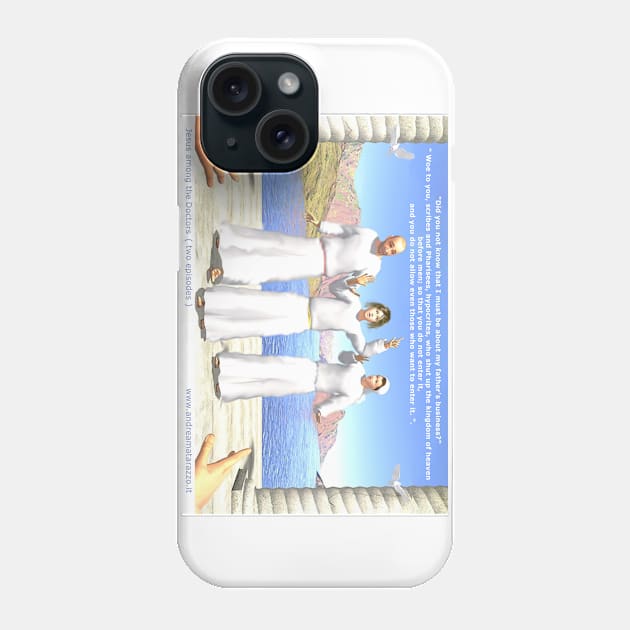 Jesus among the doctors-teachers Phone Case by Andrea Matarazzo