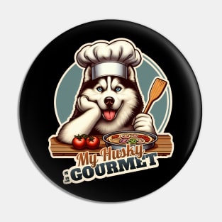 Husky Chef Pin