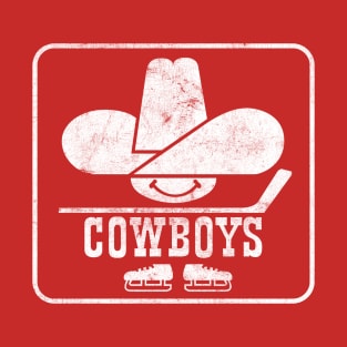 The Calgary Cowboys --- Hockey Team -- Vintage Look T-Shirt