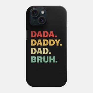 Retro Groovy Dada Daddy Dad Bruh Funny Fathers DaD Phone Case