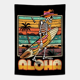 Aloha Surf Hawaii Vintage Halloween Tapestry