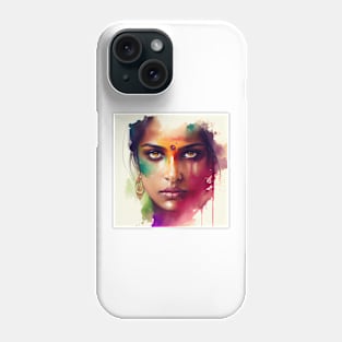 Watercolor Hindu Woman #2 Phone Case