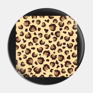 Leopard Gecko Print (Brown & Tan) Pin