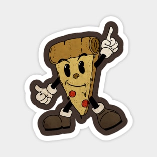 Pizza Vintage Mascot Magnet