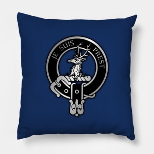 Clan Fraser Crest & Tartan Pillow