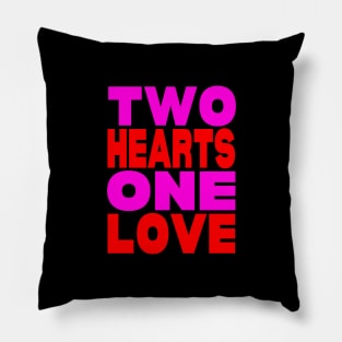 Two hearts one love Pillow