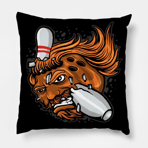 Bowling Ball Monster Pillow by Stayhoom