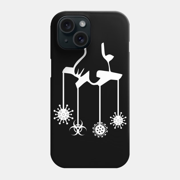 covid pulling strings Phone Case by FayTec