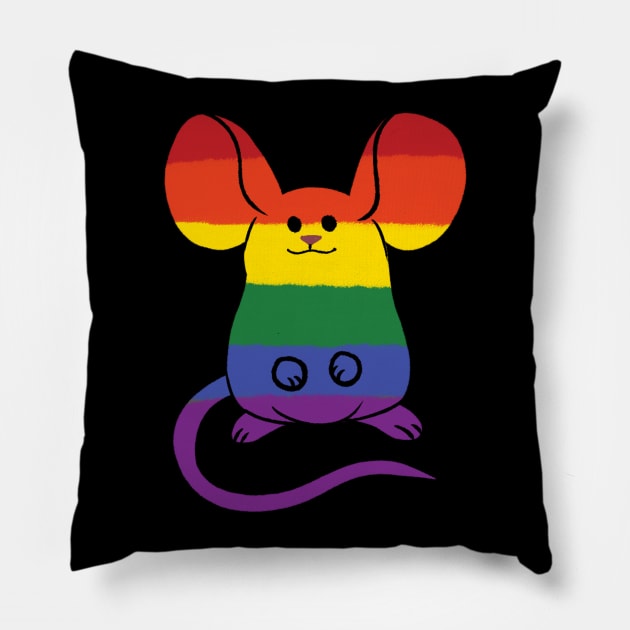 Gay Pride Mouse Pillow by gaypompeii