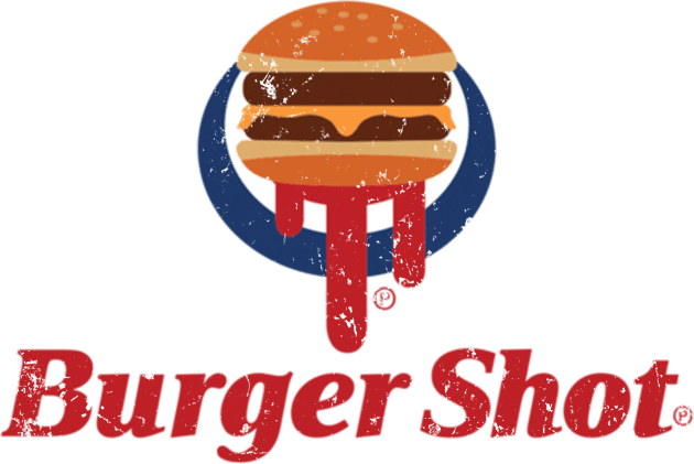 Burger Shot Kids T-Shirt by sketchfiles