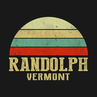 RANDOLPH VERMONT Vintage Retro Sunset T-Shirt