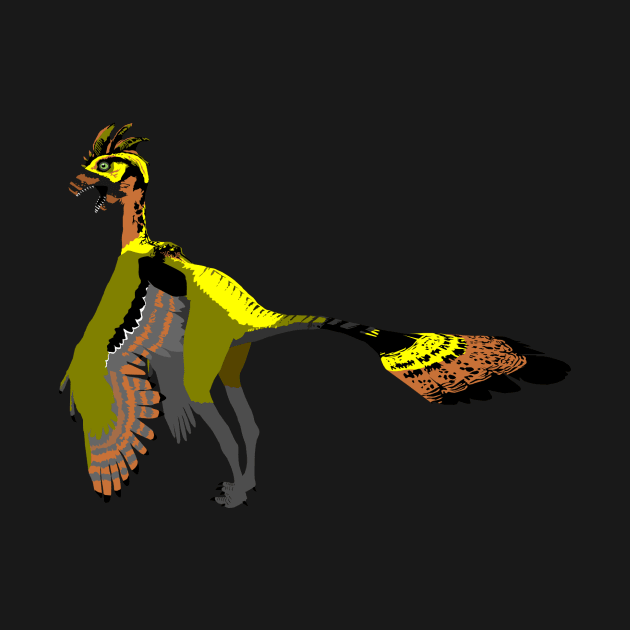 Caudipteryx by stargatedalek