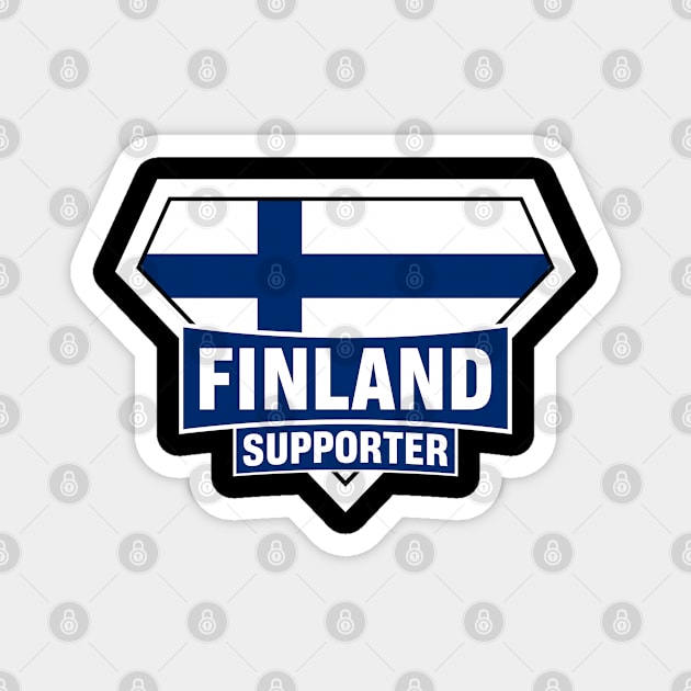 Finland Super Flag Supporter Magnet by ASUPERSTORE