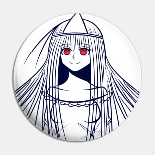 Oh My Ghost Maya Line Art Pin