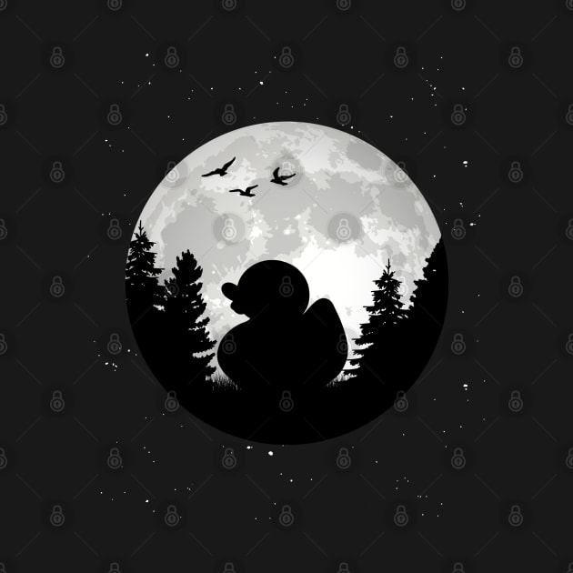 Bath Duck Moon Rubber Duck by favoriteshirt