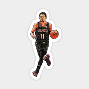 trae love basketball Magnet