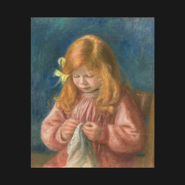 Jean Renoir Sewing by Auguste Renoir by Classic Art Stall