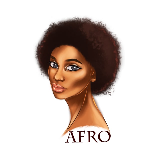 Afro Queen Afrocentric Black Pride by Ebony Rose 