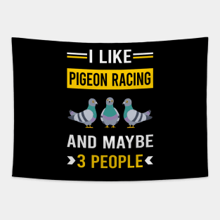 3 People Pigeon Racing Race Tapestry