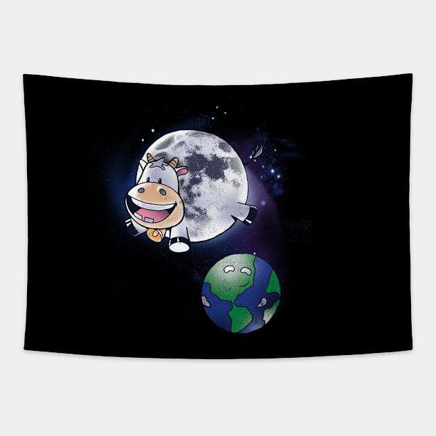 MOOn Tapestry by Made With Awesome