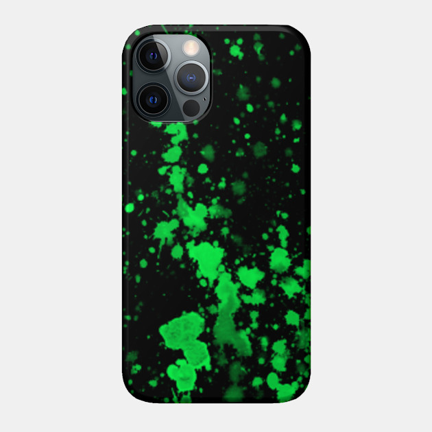 Modern Neon Green Splatter Paint - Splatter Paint - Phone Case