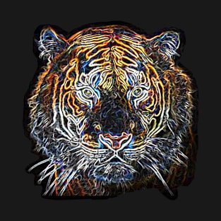 Tiger Head Electric Silhouette 02 T-Shirt