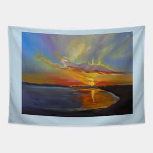 Dazzling Hawaiian Sunset Tapestry