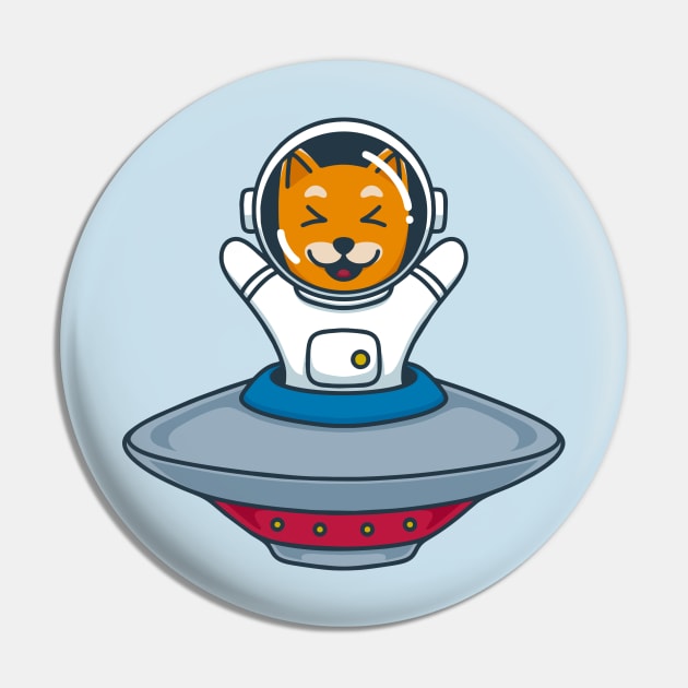 Astrnout Cat ride an UFO Pin by Tlatous