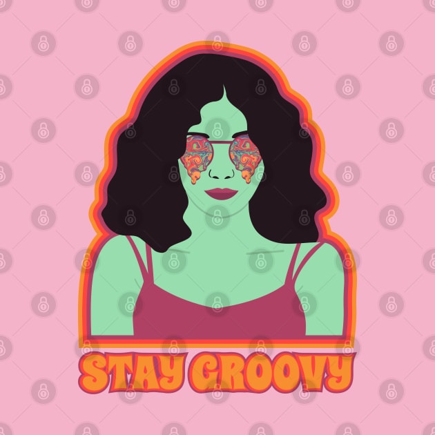 Cool Girl says Stay Groovy by Cider Printables