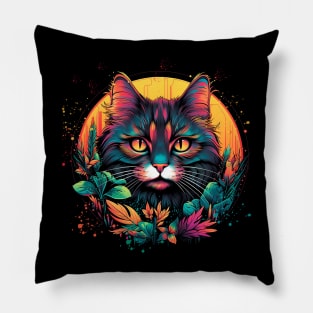 Stylized Cat Pillows Pillow