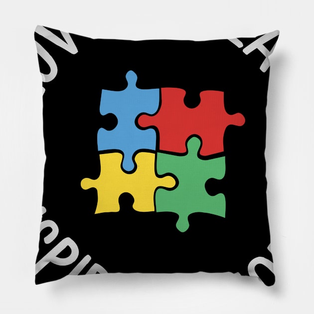 Autism Awareness SPED Special Education Teacher educators gift Pillow by MrTeee