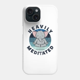 Heavily Meditated Yoga Elephant Phone Case