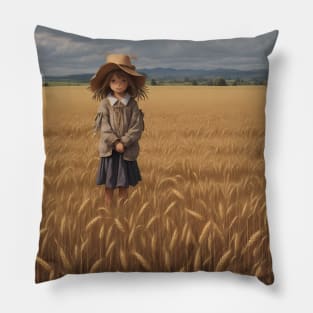 Scarecrow Girl's Vigil Pillow