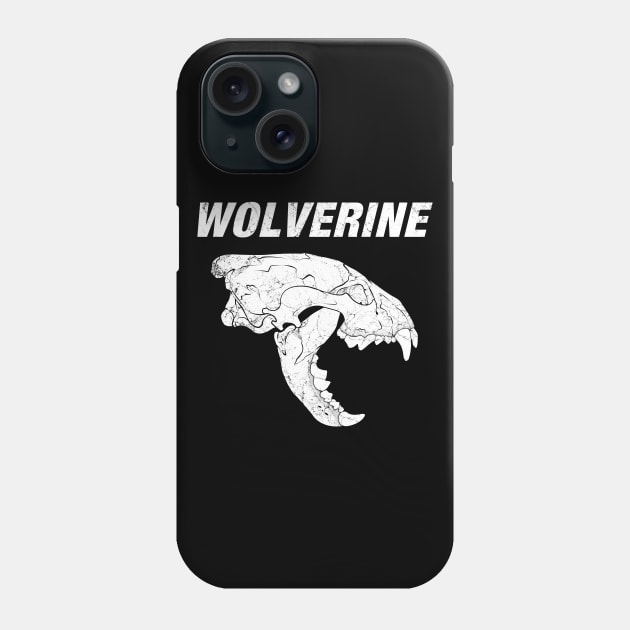 Wolverine bone skull Phone Case by NicGrayTees