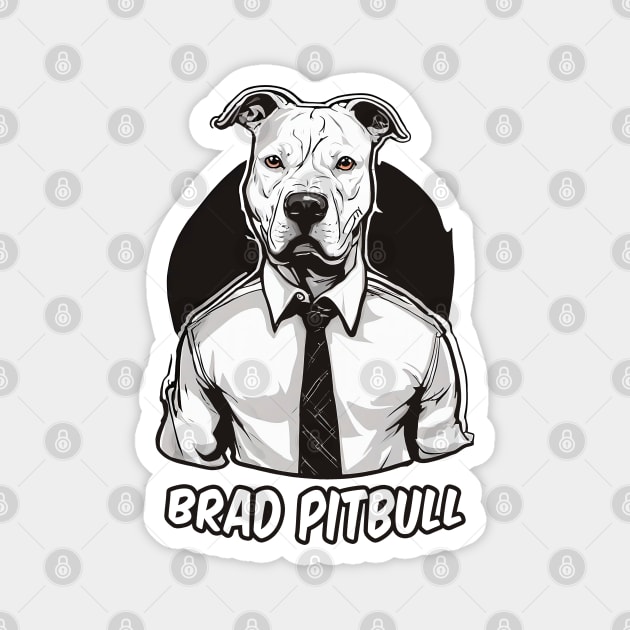 Brad Pitbull Magnet by 3coo