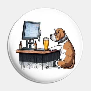 Bar Hound Pin