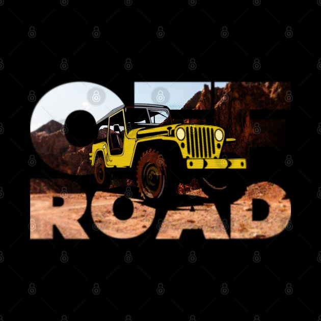 Off road off-road vehicle with an interesting graphic design for the mountains by PopArtyParty