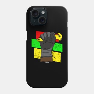 Gloved Fist Coworker Swagazon Associate Black History Month Phone Case