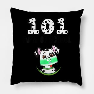 101 Days of School Dalmatian Dog Lover Teacher Gifts Kids Pillow