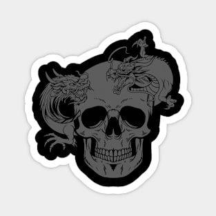 Skull dragons Magnet