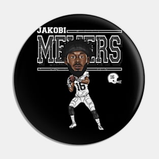 Jakobi Meyers Las Vegas Cartoon Pin