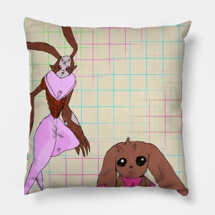 Lopmon and Antylamon Pillow