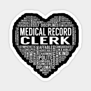 Medical Record Clerk Heart Magnet