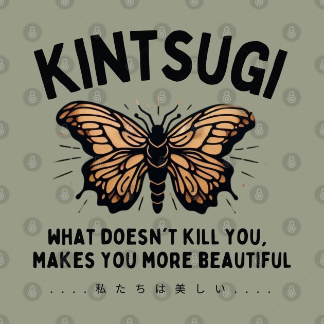 Kintsugi quote and art for japanese art lovers by CachoGlorious