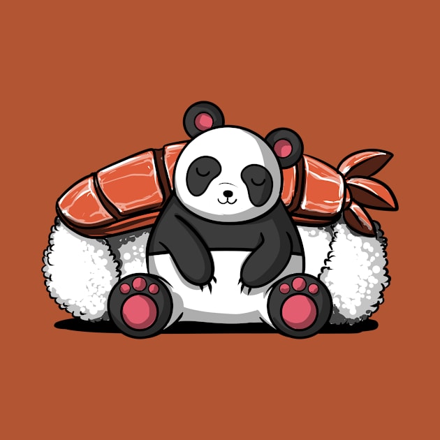 Panda Bear Sushi by underheaven